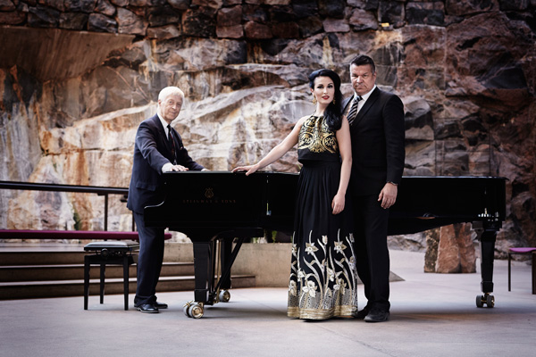 John the Baptist oratorio Heikki Sarmanto, Maria Lund ja Jarmo Mäkinen. Kuva: Olga Poppius